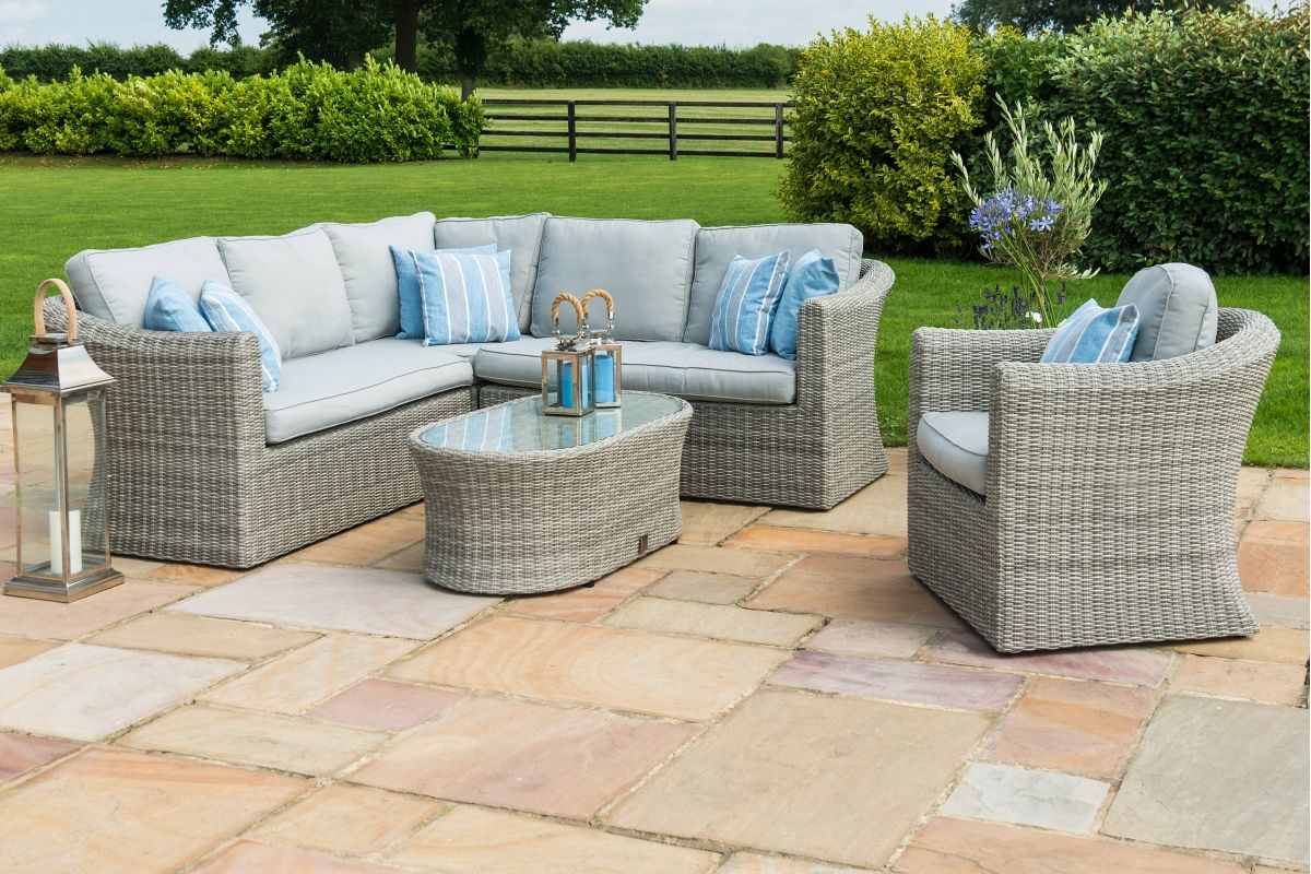 Maze Rattan Oxford Small Corner Group With Additional Armchair BOSS Building DIY Supplies